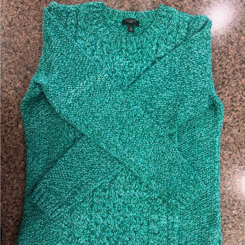 Talbots Green Sweater